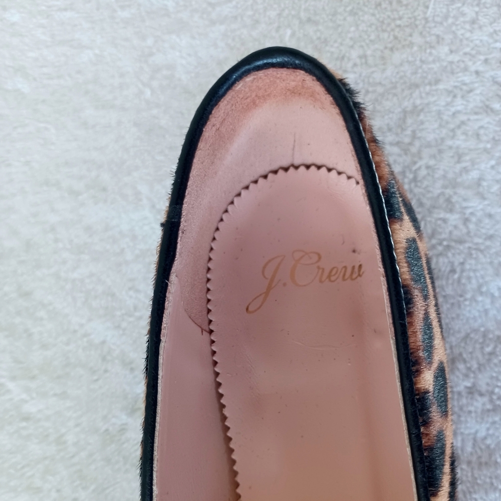J. Crew Leopard Print Pointed Toe Flats in Brown and Black EUC 🙌 - Picture 10 of 15